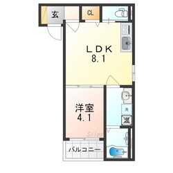 喜連瓜破駅 徒歩11分 3階の物件間取画像